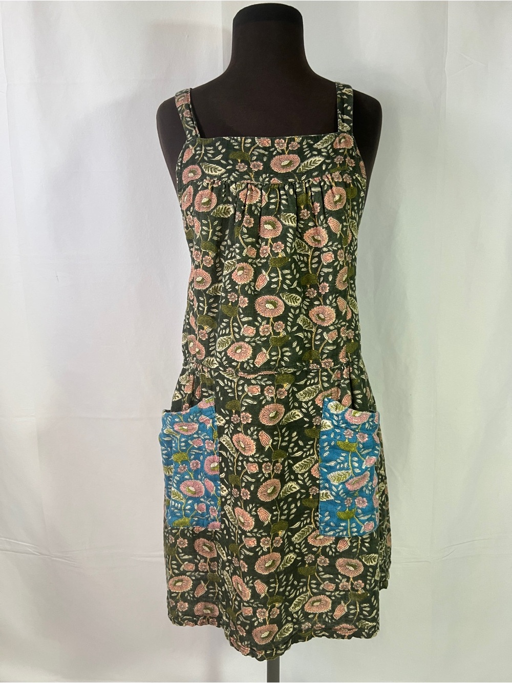 Natural Life Dakota Tie Back Mini Dress - M - overall style sleeveless floral - Picture 3 of 10